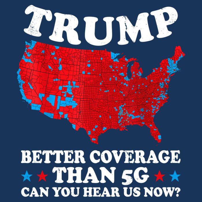 Trump Better Coverage Than 5g Can You Hear Us Now Map 2024 Election Infant Baby Jersey Bodysuit