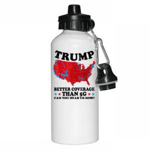 Trump Better Coverage Than 5g Can You Hear Us Now Map 2024 Election Aluminum Water Bottle