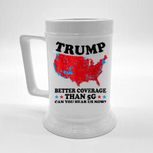 Trump Better Coverage Than 5g Can You Hear Us Now Map 2024 Election Beer Stein