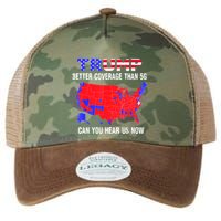 Trump Better Coverage Than 5g Can You Hear Us Now Usa Map Legacy Tie Dye Trucker Hat