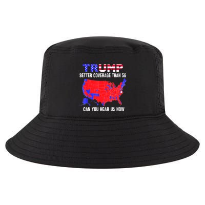 Trump Better Coverage Than 5g Can You Hear Us Now Usa Map Cool Comfort Performance Bucket Hat
