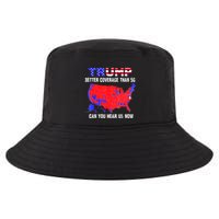Trump Better Coverage Than 5g Can You Hear Us Now Usa Map Cool Comfort Performance Bucket Hat