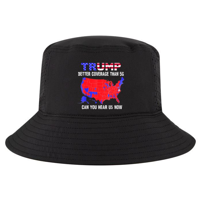 Trump Better Coverage Than 5g Can You Hear Us Now Usa Map Cool Comfort Performance Bucket Hat
