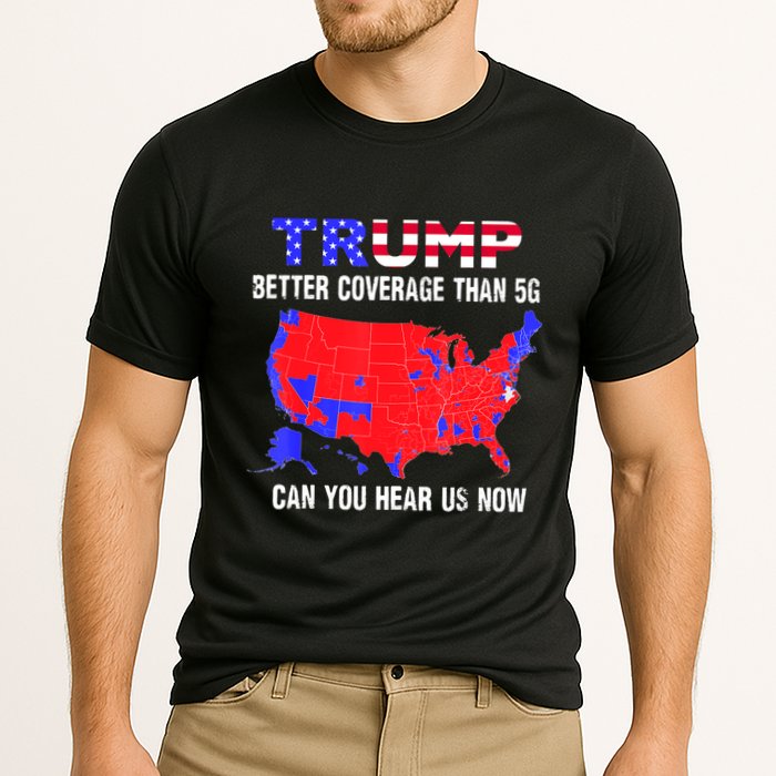 Trump Better Coverage Than 5g Can You Hear Us Now Usa Map Performance Shirt
