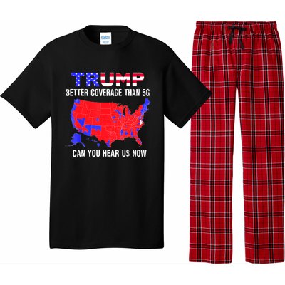 Trump Better Coverage Than 5g Can You Hear Us Now Usa Map Pajama Set