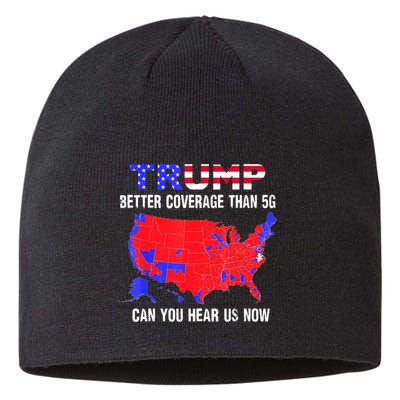 Trump Better Coverage Than 5g Can You Hear Us Now Usa Map Sustainable Beanie