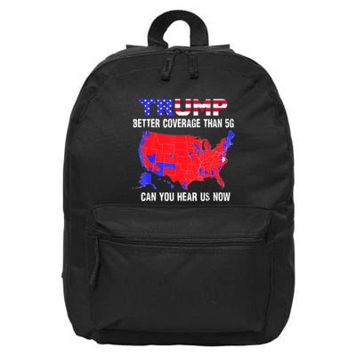 Trump Better Coverage Than 5g Can You Hear Us Now Usa Map 16 in Basic Backpack