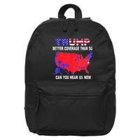 Trump Better Coverage Than 5g Can You Hear Us Now Usa Map 16 in Basic Backpack