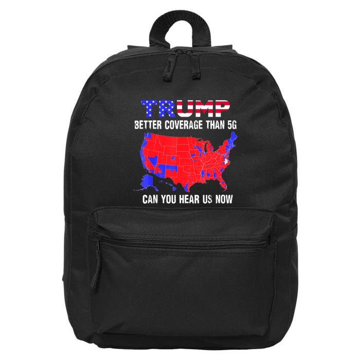 Trump Better Coverage Than 5g Can You Hear Us Now Usa Map 16 in Basic Backpack