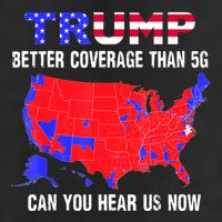 Trump Better Coverage Than 5g Can You Hear Us Now Usa Map 25L Jumbo Tote