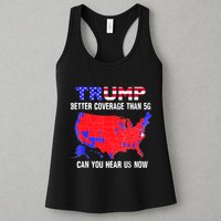 Trump Better Coverage Than 5g Can You Hear Us Now Usa Map Womens Tank Top