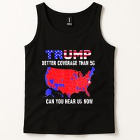 Trump Better Coverage Than 5g Can You Hear Us Now Usa Map Tank Top