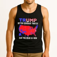 Trump Better Coverage Than 5g Can You Hear Us Now Usa Map Tank Top
