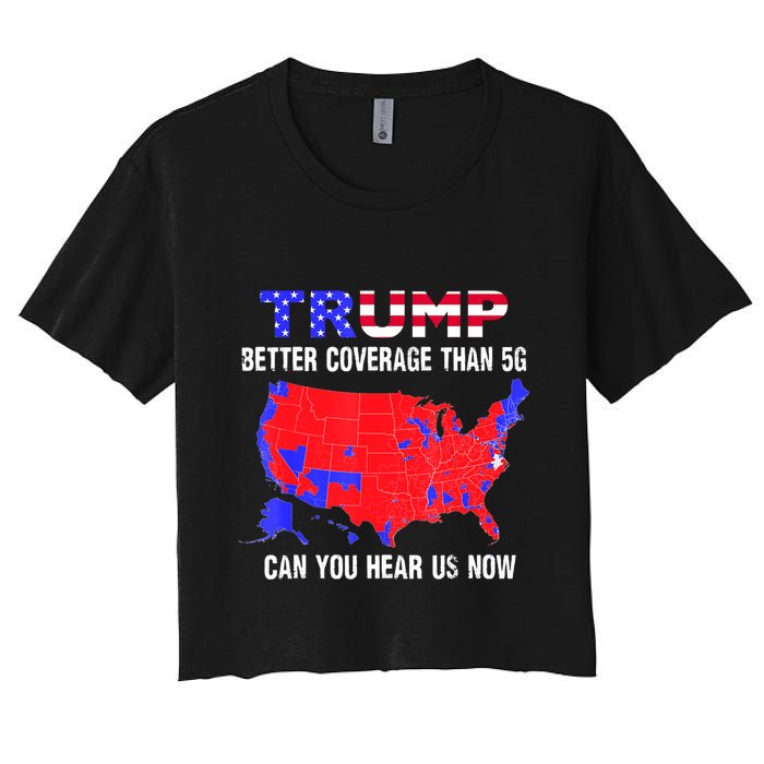 Trump Better Coverage Than 5g Can You Hear Us Now Usa Map Crop Top