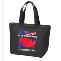Trump Better Coverage Than 5g Can You Hear Us Now Usa Map Zip Tote Bag