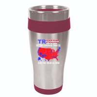 Trump Better Coverage Than 5g Can You Hear Us Now Usa Map 16oz Travel Tumbler