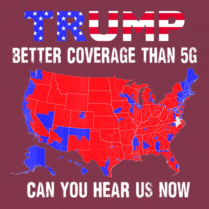 Trump Better Coverage Than 5g Can You Hear Us Now Usa Map 16oz Travel Tumbler
