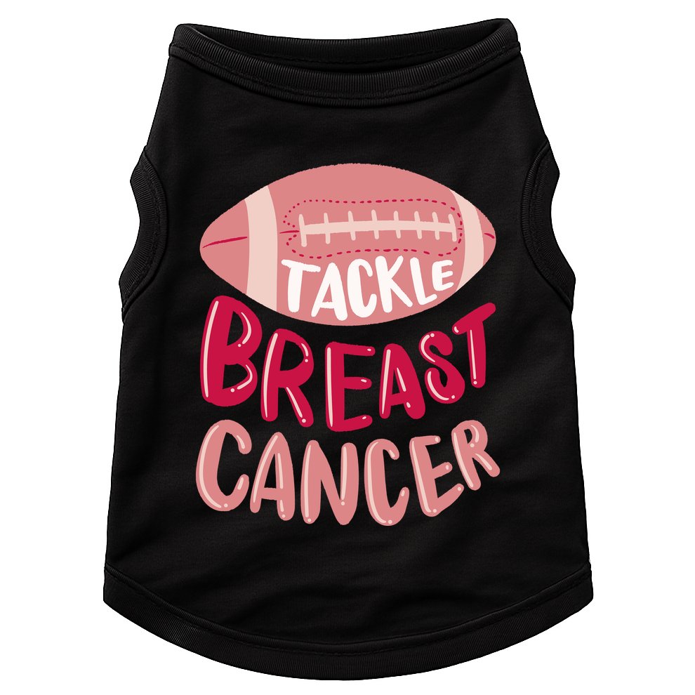 Tackle Breast Cancer Football Doggie Tank