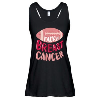 Tackle Breast Cancer Football Ladies Essential Flowy Tank