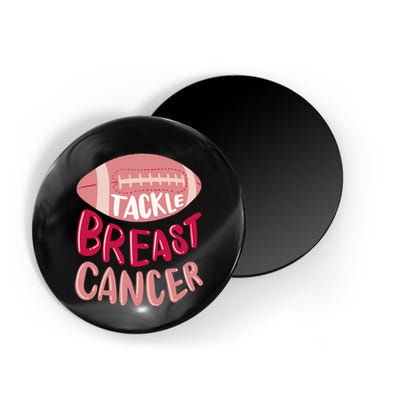 Tackle Breast Cancer Football Magnet
