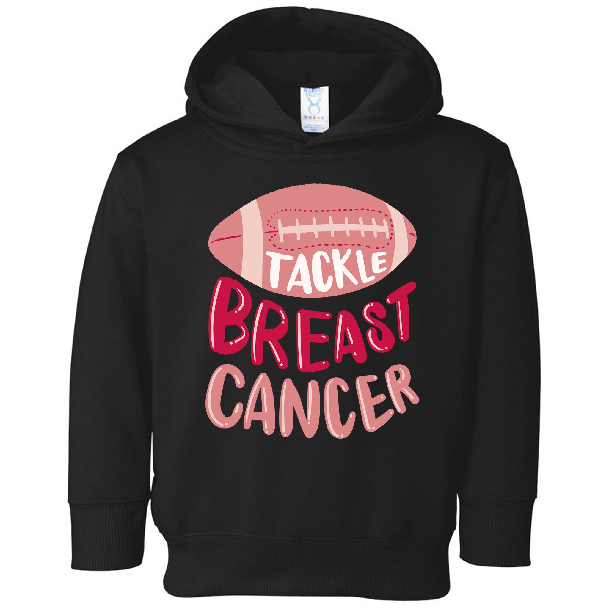 Tackle Breast Cancer Football Toddler Hoodie