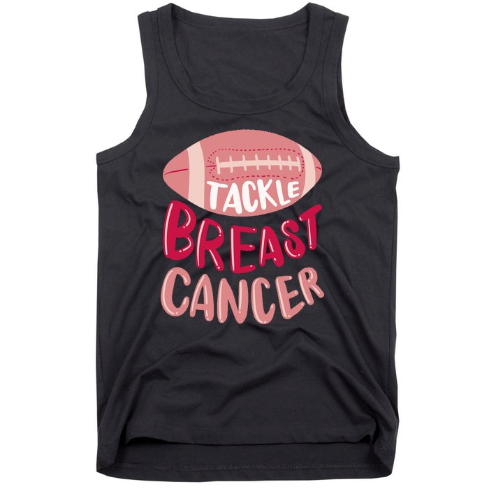 Tackle Breast Cancer Football Tank Top