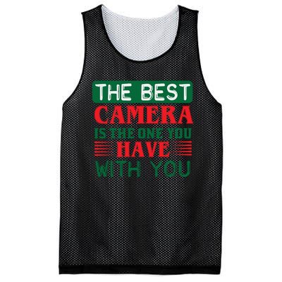 The Best Camera Is The One Have With You Mesh Reversible Basketball Jersey Tank