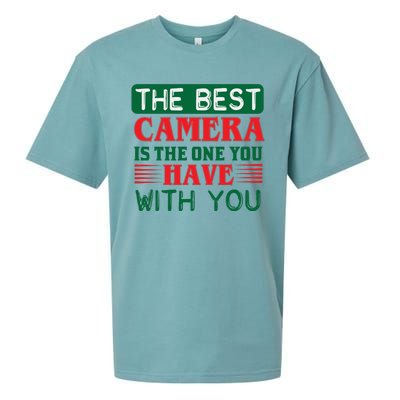 The Best Camera Is The One Have With You Sueded Cloud Jersey T-Shirt