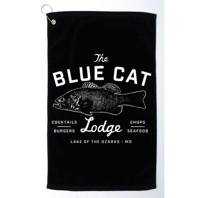 The Blue Cat Lodge Lake Of Ozarks Fish Golf Towel