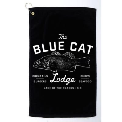 The Blue Cat Lodge Lake Of Ozarks Fish Platinum Collection Golf Towel