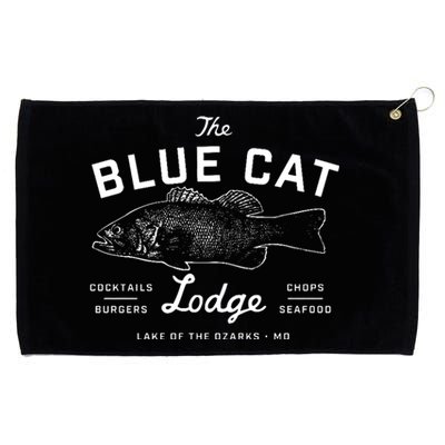 The Blue Cat Lodge Lake Of Ozarks Fish Grommeted Golf Towel