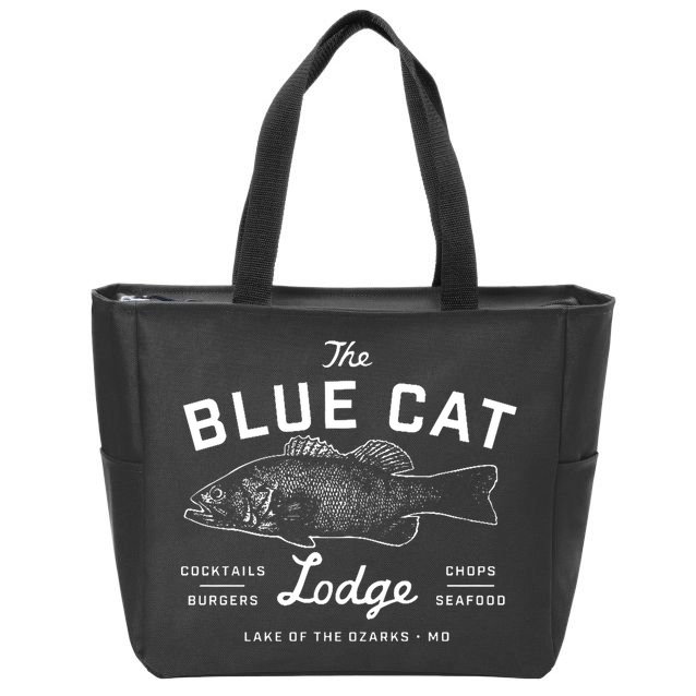 The Blue Cat Lodge Lake Of Ozarks Fish Zip Tote Bag
