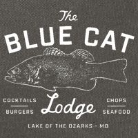 The Blue Cat Lodge Lake Of Ozarks Fish Cotton Canvas Backpack