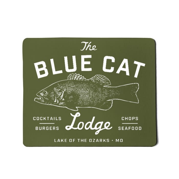 The Blue Cat Lodge Lake Of Ozarks Fish Mousepad