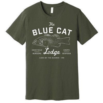 The Blue Cat Lodge Lake Of Ozarks Fish Premium T-Shirt