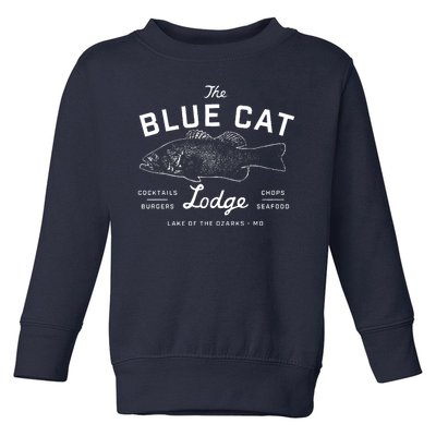 The Blue Cat Lodge Lake Of Ozarks Fish Toddler Sweatshirt