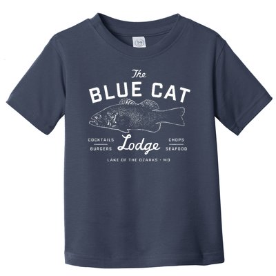 The Blue Cat Lodge Lake Of Ozarks Fish Toddler T-Shirt