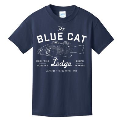 The Blue Cat Lodge Lake Of Ozarks Fish Kids T-Shirt