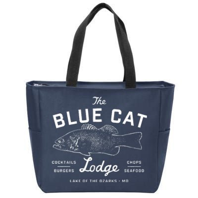 The Blue Cat Lodge Lake Of Ozarks Fish Zip Tote Bag