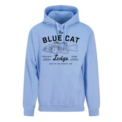 The Blue Cat Lodge Lake Of Ozarks Fish Unisex Surf Hoodie