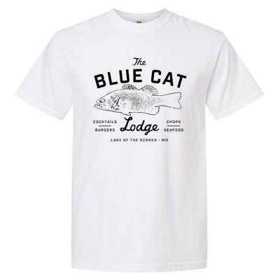 The Blue Cat Lodge Lake Of Ozarks Fish Garment-Dyed Heavyweight T-Shirt