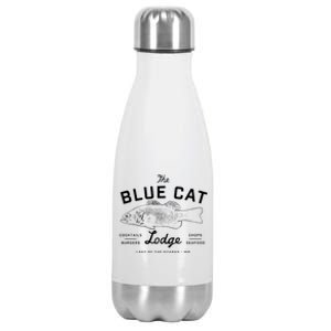 The Blue Cat Lodge Lake Of Ozarks Fish Stainless Steel Insulated Water Bottle