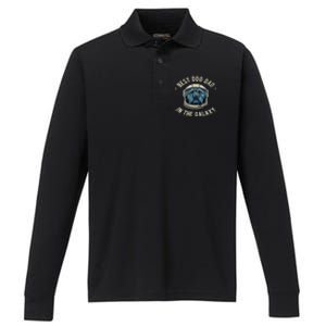 The Best Cane Corso Dad in the galaxy - Cane Corso  Performance Long Sleeve Polo