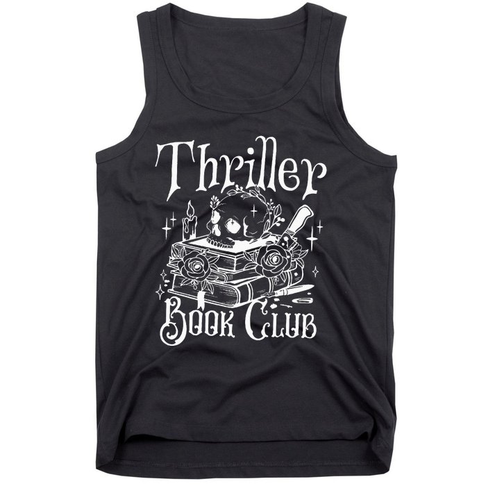 Thriller Book Club Floral Skull Tank Top