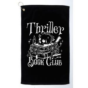 Thriller Book Club Floral Skull Platinum Collection Golf Towel