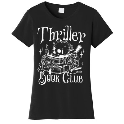 Thriller Book Club Floral Skull Women's T-Shirt