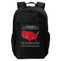 Trump Better Coverage Than 5g Ugly Christmas Sweater Xmas Daily Commute Backpack