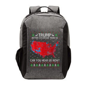 Trump Better Coverage Than 5g Ugly Christmas Sweater Xmas Vector Backpack