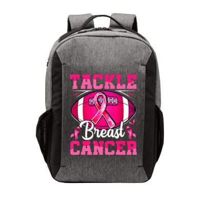 Tackle Breast Cancer Warrior Ribbon Football Vector Backpack