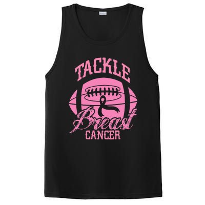 Tackle Breast Cancer Awareness Pink Ribbon Football PosiCharge Competitor Tank